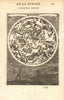 SOUTHERN NIGHT SKY. Constellations Meridionales. Man in moon. MALLET 1683 map