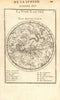 STAR MAP La Voie Lactée-Pole Antarctique Milky Way Southern skies MALLET 1683