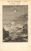 JUPITER. 'Iupiter'. View of the planet in the night sky. MALLET 1683 old print