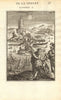 MERCURY. 'Mercure'. Planet. View in the night sky. Tower of Babel. MALLET 1683