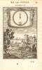 LUNAR ECLIPSE. Astronomy. Eclipse of the Moon explained. MALLET 1683 old print