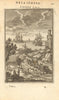 ST. ELMO'S FIRE. View of fire seen on ships masts. Plasma. Corona. MALLET 1683