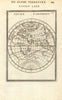 EASTERN HEMISPHERE. Shows incomplete Australian coastline. MALLET 1683 old map