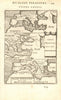 MEDITERRANEAN. 'Mer Mediterranee Selon Les Modernes. MALLET 1683 old map