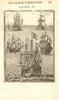 SHIPS. 'Vaisseaux' A-Galleon B-Frigate C-Carrack D-Pink E-Fireship. MALLET 1683
