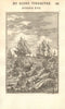 SHIPS. Vaisseaux. 17th century. MALLET 1683 old antique vintage print picture