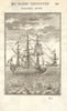 SHIPS ROPES. Agreils/cordages d'un Vaisseau I. 17th century. MALLET 1683 print