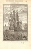 SHIPS SAILS. Voiles d'un Navire. Principal sails of a ship. 17C. MALLET 1683