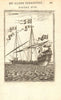 GALLEY. 'Galere' A) Canopy B) Mainmast C) Foremast D) Yard E) Calcet MALLET 1683