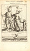 GREENLAND. 'Groenlandois'. Eskimo family 17C dress. Seal hunting. MALLET 1683