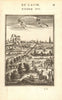 NANKING (NANJING). View of the city. Yangtze river/canal & boats. MALLET 1683