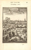 NANKING (NANJING). View of the city. Yangtze river/canal & boats. MALLET 1683