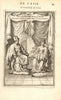 CHINA. The last Ming Emperor Chongzhen & his Consort. MALLET 1683 old print
