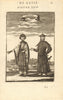 CHINA COSTUME. Chinese man & lady in 17th Century dress. 'Chinois'. MALLET 1683