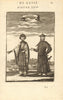CHINA COSTUME. Chinese man & lady in 17th Century dress. 'Chinois'. MALLET 1683