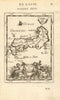 JAPAN. 'Isles du Iapon'. Yedo (Tokyo) Miyako (Kyoto). MALLET 1683 old map