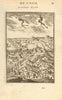 AGRA. View of the city. Soldiers Fortifications. Decorative. India. MALLET 1683