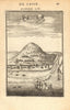 EAST INDIES. Mount Gamalama, Ternate, Moluccas Maluku. 'Gammalamme'. MALLET 1683