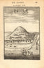 EAST INDIES. Mount Gamalama, Ternate, Moluccas Maluku. 'Gammalamme'. MALLET 1683