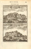 TOWER OF BABEL. Ruins from the north & south. Mesopotamia. Babylon. MALLET 1683