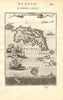 ASTYPALAIA. 'Isle de Stampalia'. Dodecanese islands. Greece. MALLET 1683 map