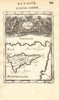 CYPRUS. 'Isles de Cypre'. Decorative cartouche Nicosia Limassol. MALLET 1683 map
