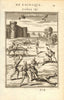 BARBARY. Christian slaves being tortured. 'Esclaves Chretiens'. MALLET 1683