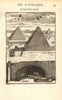 EGYPT. Giza Pyramids & Mummies. Cheops &c. 'Piramides et Momies '. MALLET 1683