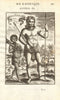 MADAGASCAR. King or 'Grand de Madagascar'. Spear. Cattle. MALLET 1683 print