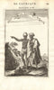 WEST AFRICA. People of Guinea. 'Peuples de Guinée'. Costume. MALLET 1683 print