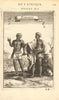 NUBIA COSTUME. Nubians Sudanese/Egyptians in 17C dress'Nubiens'. MALLET 1683
