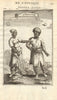 ETHIOPIA COSTUME. Abyssinians in 17C dress. 'Peuples d'Abissinie'. MALLET 1683