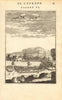 BERGEN. Decorative view of the town & port of Bergen, Norway. Ships. MALLET 1683