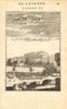BERGEN. Decorative view of the town & port of Bergen, Norway. Ships. MALLET 1683