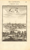 STOCKHOLM. Decorative town view. Sweden. Horses & boats. MALLET 1683 old print