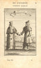 MOSCOW МОСКВА. Man and woman in 17C dress. Moscovites. Russia. MALLET 1683
