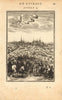 KRAKÓW. Decorative city view of Cracovie (Krakow) Poland. MALLET 1683 print