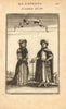 POLAND COSTUME. Polish man & woman in national dress. 'Polonois'. MALLET 1683