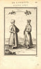 TURKEY COSTUME. Ottoman Turkish man & woman in 17C dress. 'Turc'. MALLET 1683