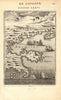 NORTH AEGEAN Tasso (Thasos). Macedonia Thrace coast. Montesanto. MALLET 1683 map