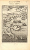 NORTH AEGEAN Tasso (Thasos). Macedonia Thrace coast. Montesanto. MALLET 1683 map
