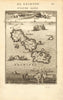 CYCLADES. Andros Tinos Dilos & Rhinia. Greece islands. Aegean. MALLET 1683 map