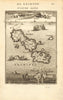CYCLADES. Andros Tinos Dilos & Rhinia. Greece islands. Aegean. MALLET 1683 map