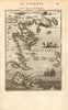 SARONIC ISLANDS & KYTHIRA. Aegina Spetses Hydra Poros. Greece. MALLET 1683 map