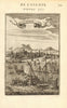 CANDIA (CRETE). View of Chania. Many churches converted to mosques. MALLET 1683