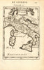 ITALY. Italian states. 'Italie'. Decorative. MALLET 1683 old antique map chart