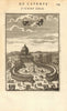 ST PETER'S ROME. Piazza & Basilica di San Pietro. Vatican. MALLET 1683 print