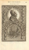 POPE INNOCENT XI. 'Innocentius XI. Odescalchus. Pon. M'. MALLET 1683 old print