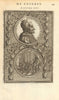 POPE INNOCENT XI. 'Innocentius XI. Odescalchus. Pon. M'. MALLET 1683 old print