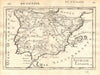 ROMAN IBERIA 'Ancienne Espagne' Towns Hispania Lusitania Spain. MALLET 1683 map